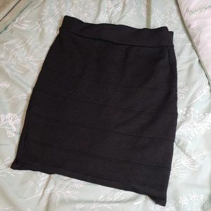 [M] Debut Black Bodycon Mini Skirt